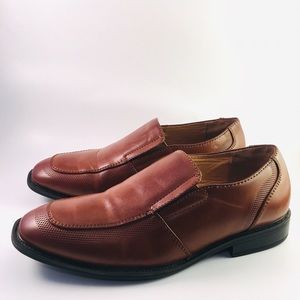 Freeman Boys Dress Shoes Brown Slip On Size 1.5M